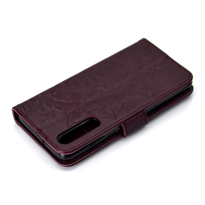 For Huawei P30 Mobile Case Mandala Flower Wallet PU Leather Case