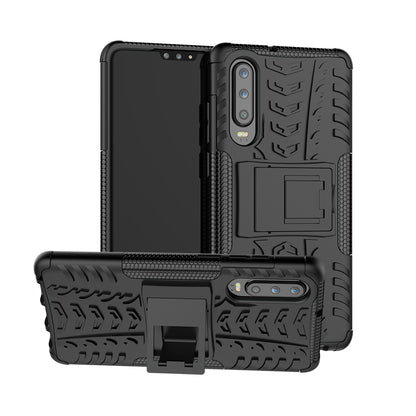 Anti-slip PC + TPU Hybrid Case with Kickstand for Huawei P30