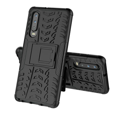 Anti-slip PC + TPU Hybrid Case with Kickstand for Huawei P30