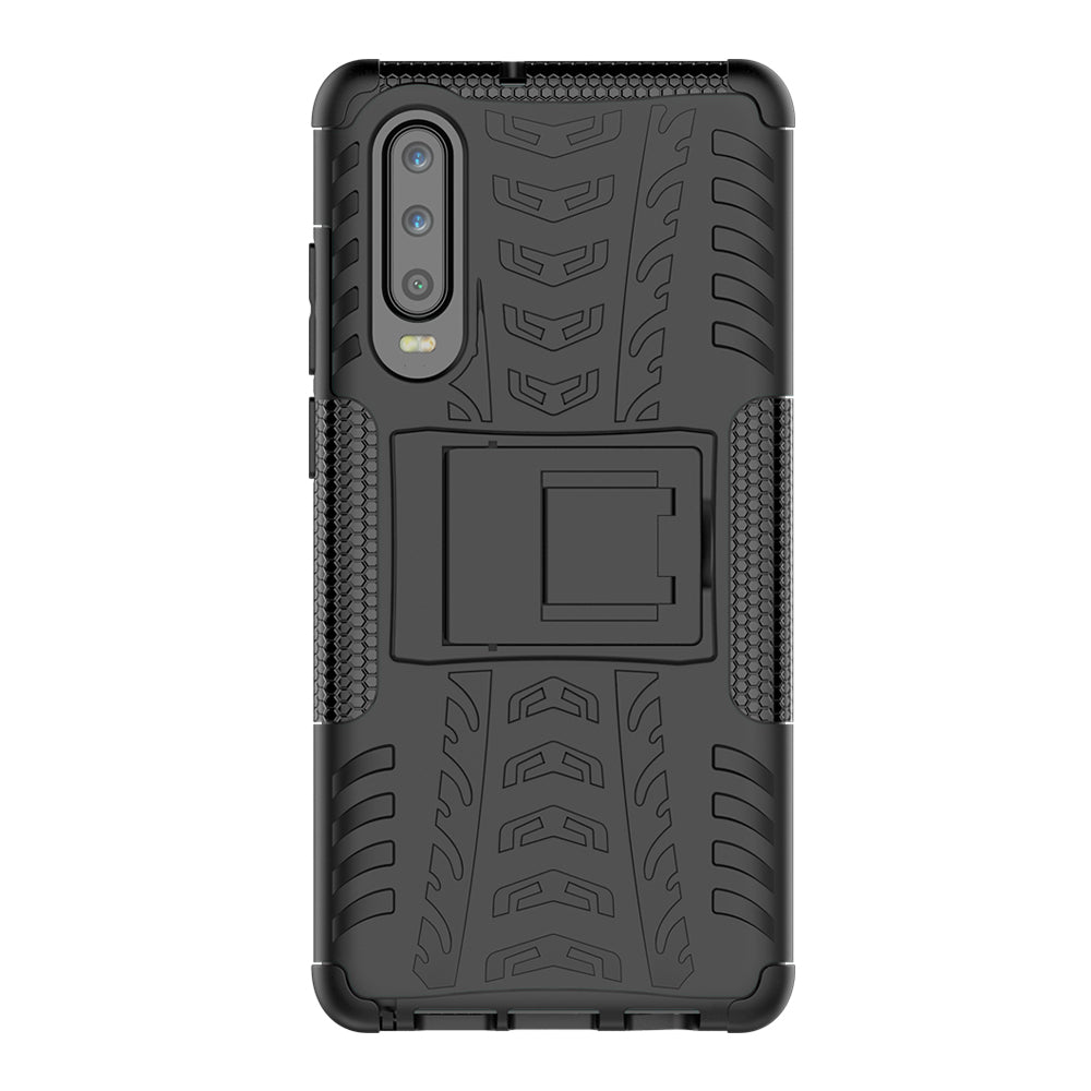 Anti-slip PC + TPU Hybrid Case with Kickstand for Huawei P30