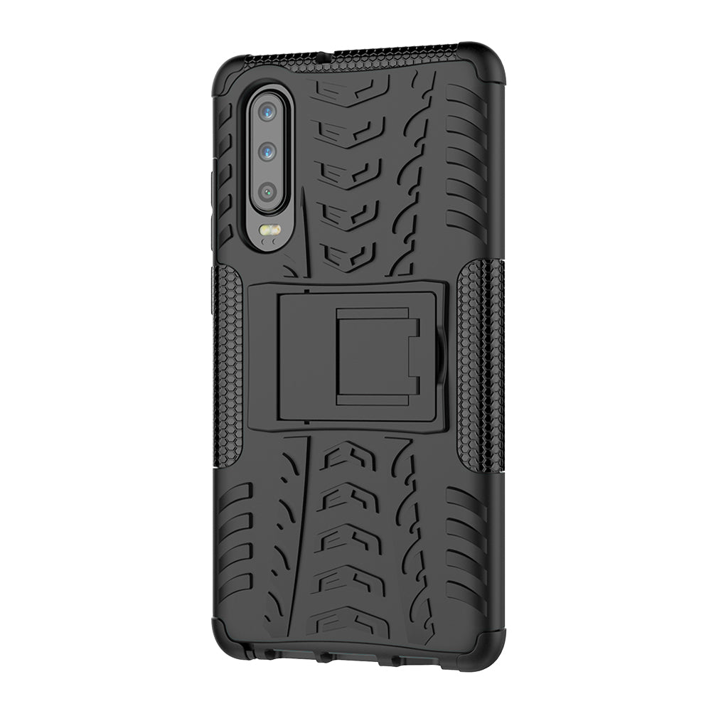 Anti-slip PC + TPU Hybrid Case with Kickstand for Huawei P30