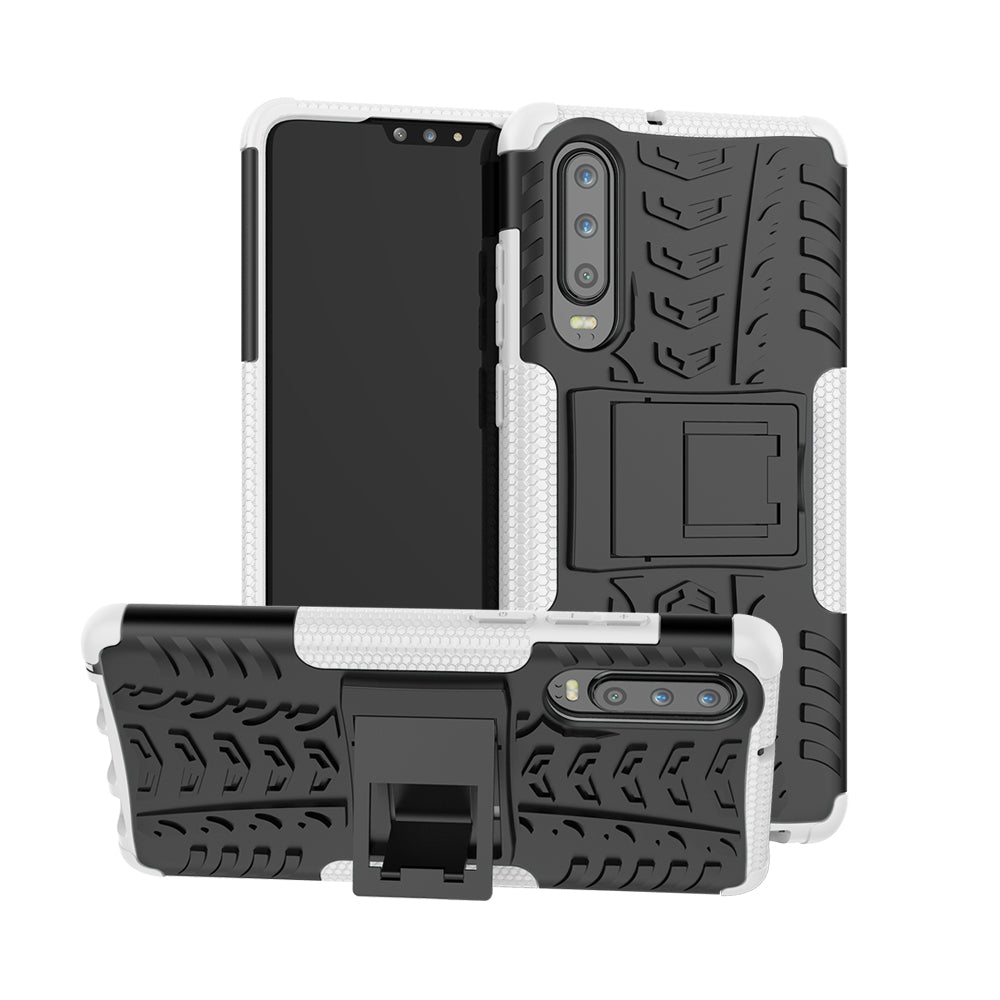 Anti-slip PC + TPU Hybrid Case with Kickstand for Huawei P30