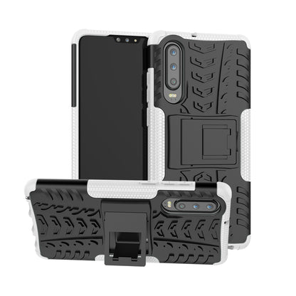 Anti-slip PC + TPU Hybrid Case with Kickstand for Huawei P30