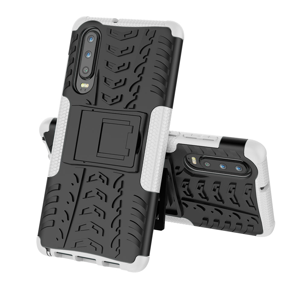 Anti-slip PC + TPU Hybrid Case with Kickstand for Huawei P30