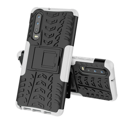 Anti-slip PC + TPU Hybrid Case with Kickstand for Huawei P30