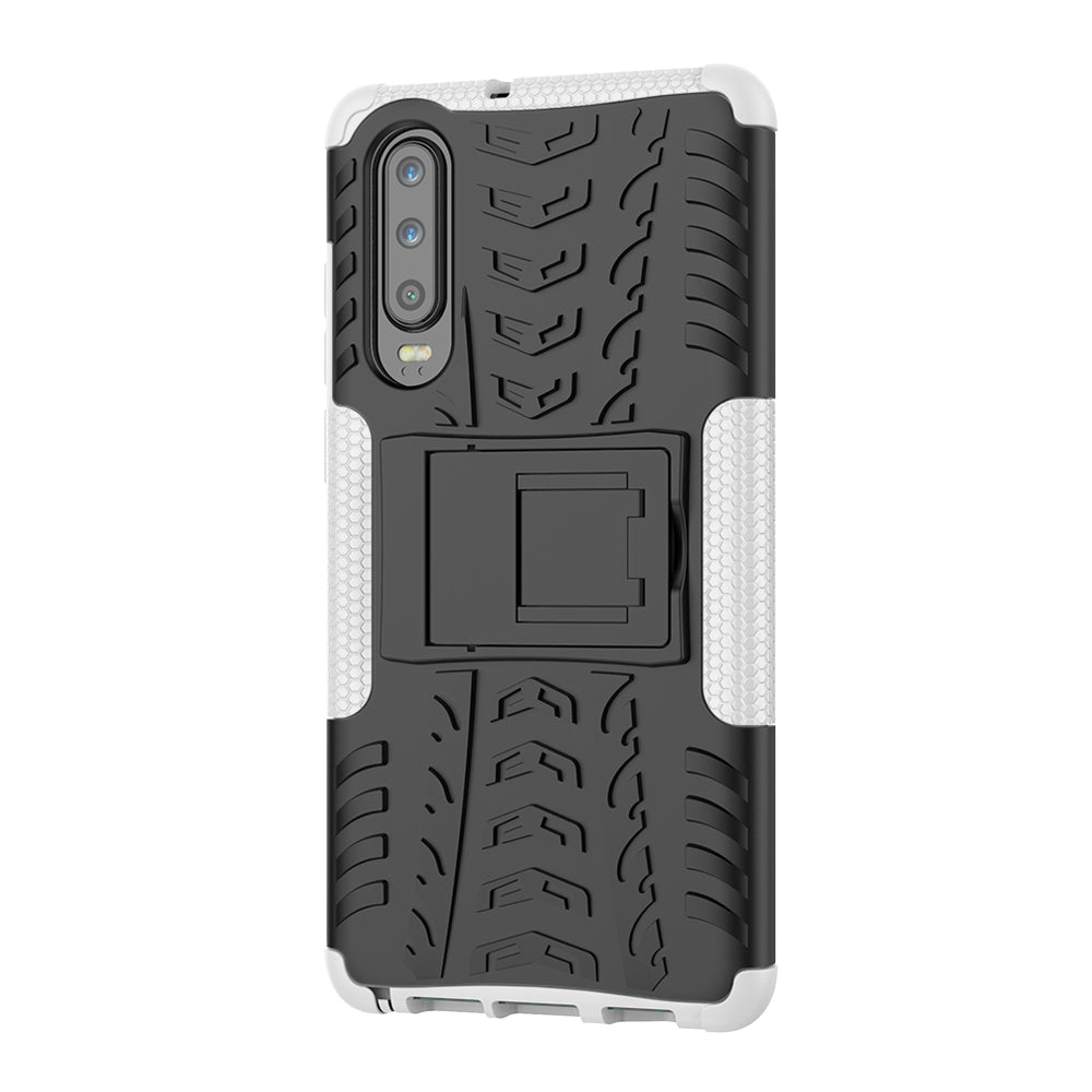 Anti-slip PC + TPU Hybrid Case with Kickstand for Huawei P30