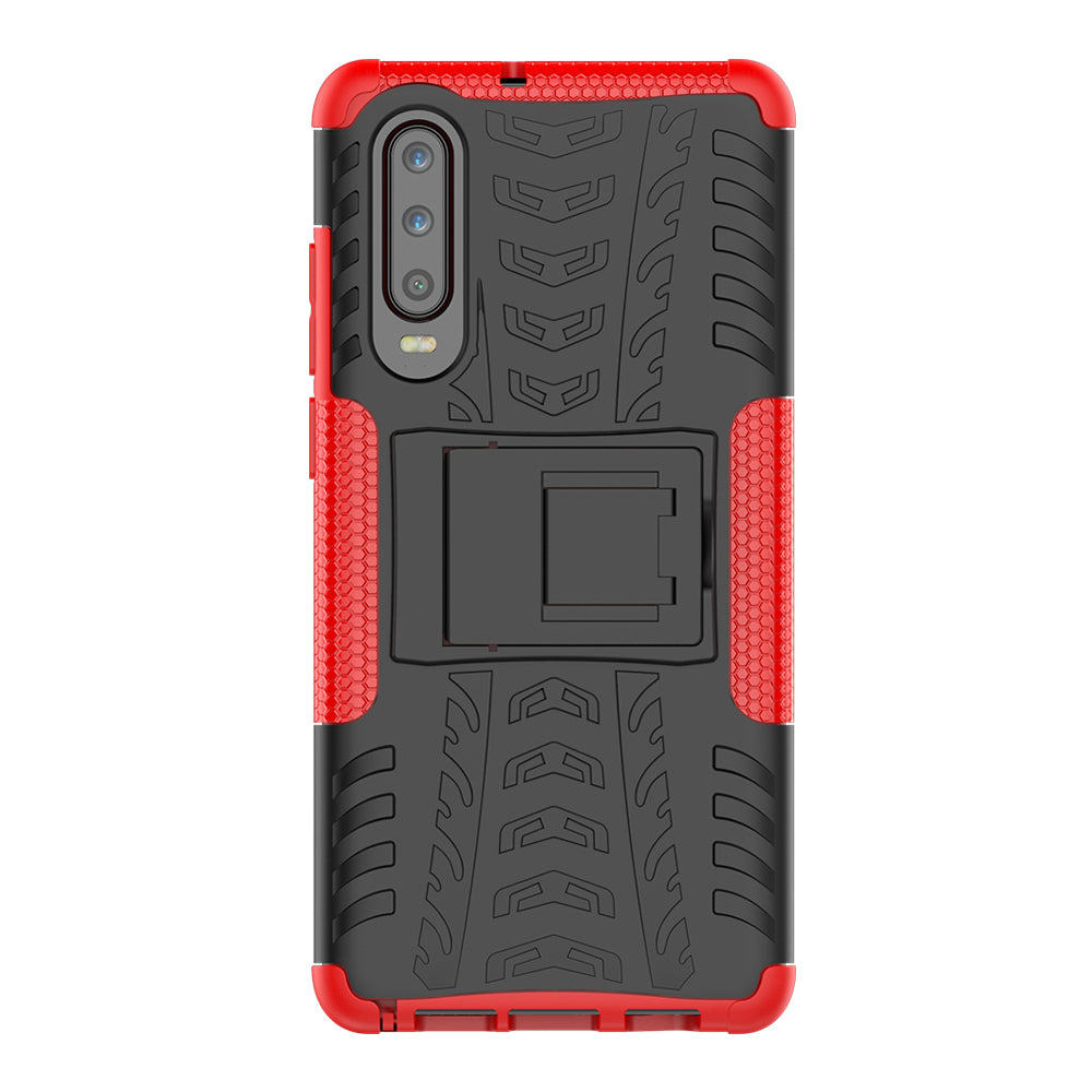 Anti-slip PC + TPU Hybrid Case with Kickstand for Huawei P30