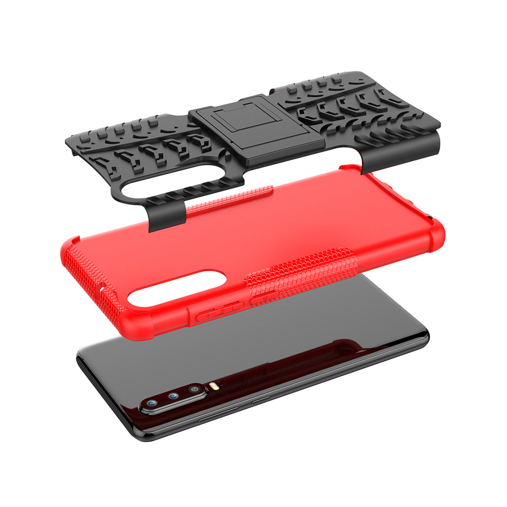 Anti-slip PC + TPU Hybrid Case with Kickstand for Huawei P30