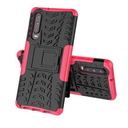 Anti-slip PC + TPU Hybrid Case with Kickstand for Huawei P30