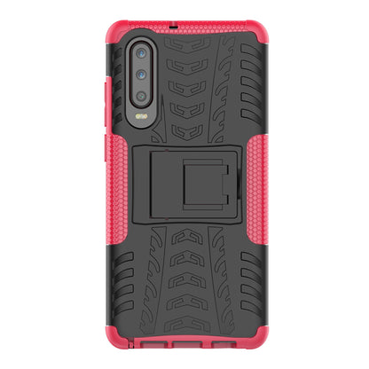 Anti-slip PC + TPU Hybrid Case with Kickstand for Huawei P30