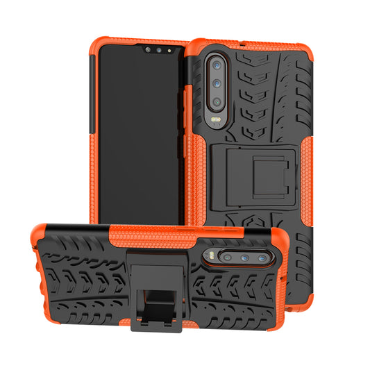 Anti-slip PC + TPU Hybrid Case with Kickstand for Huawei P30