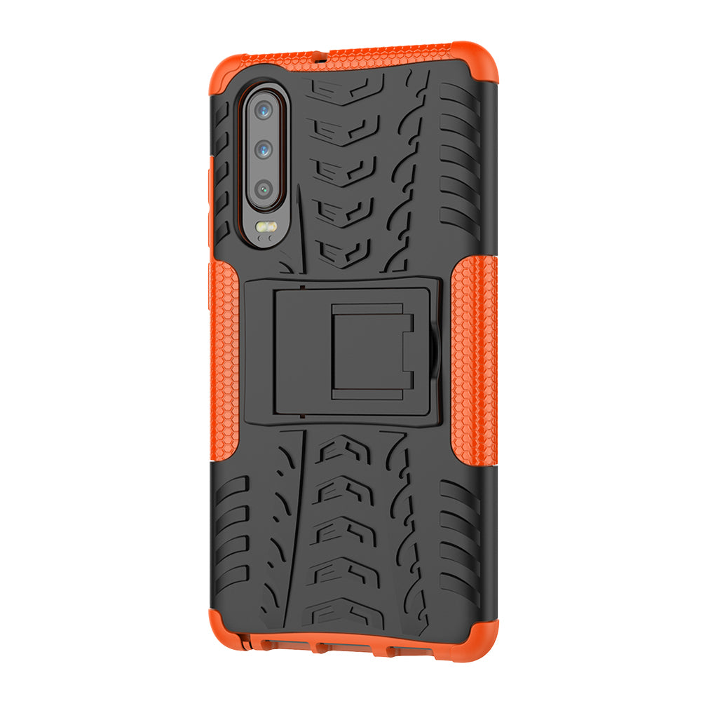 Anti-slip PC + TPU Hybrid Case with Kickstand for Huawei P30