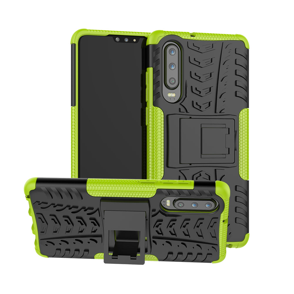Anti-slip PC + TPU Hybrid Case with Kickstand for Huawei P30