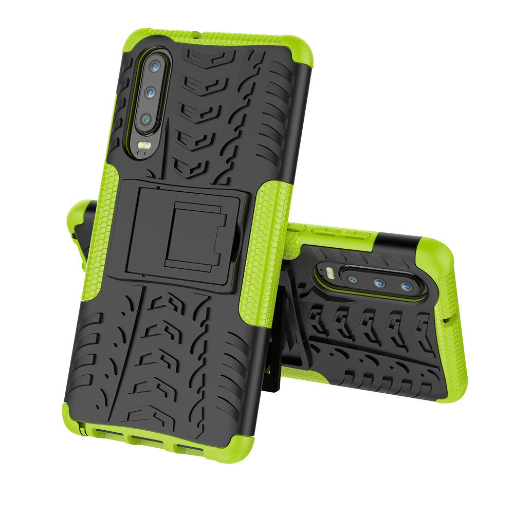 Anti-slip PC + TPU Hybrid Case with Kickstand for Huawei P30