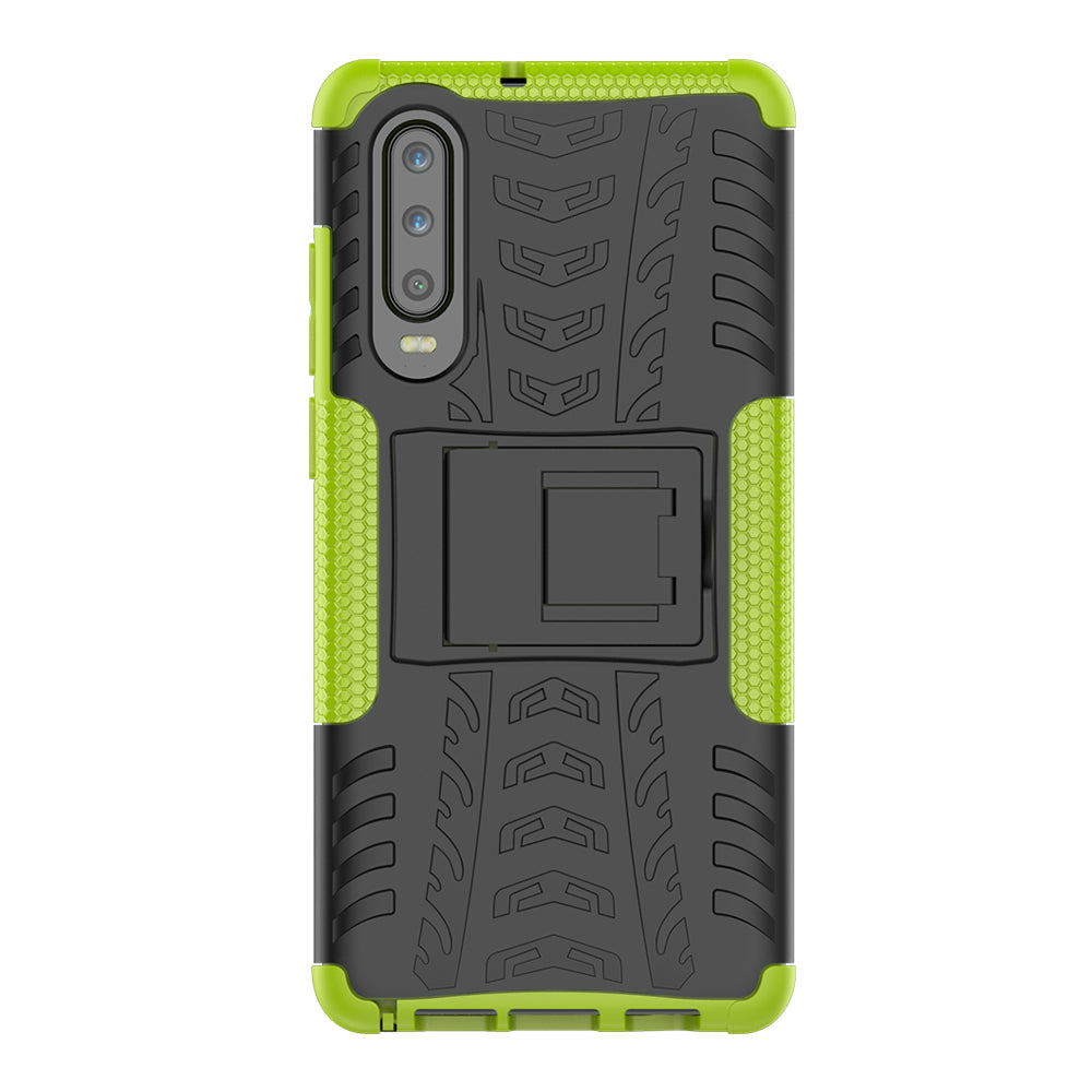 Anti-slip PC + TPU Hybrid Case with Kickstand for Huawei P30