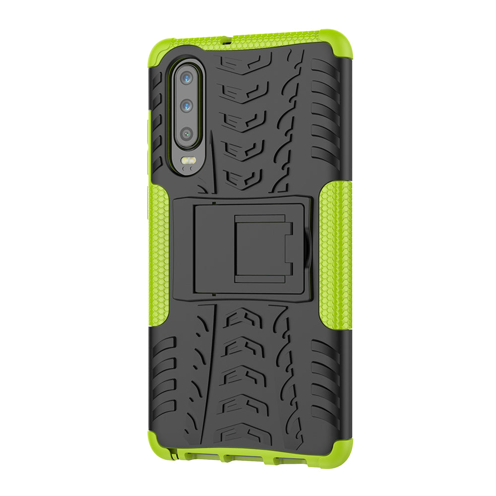 Anti-slip PC + TPU Hybrid Case with Kickstand for Huawei P30