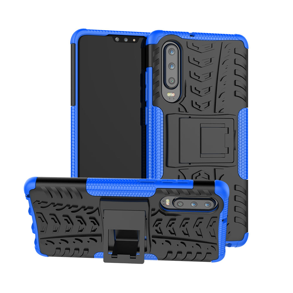 Anti-slip PC + TPU Hybrid Case with Kickstand for Huawei P30