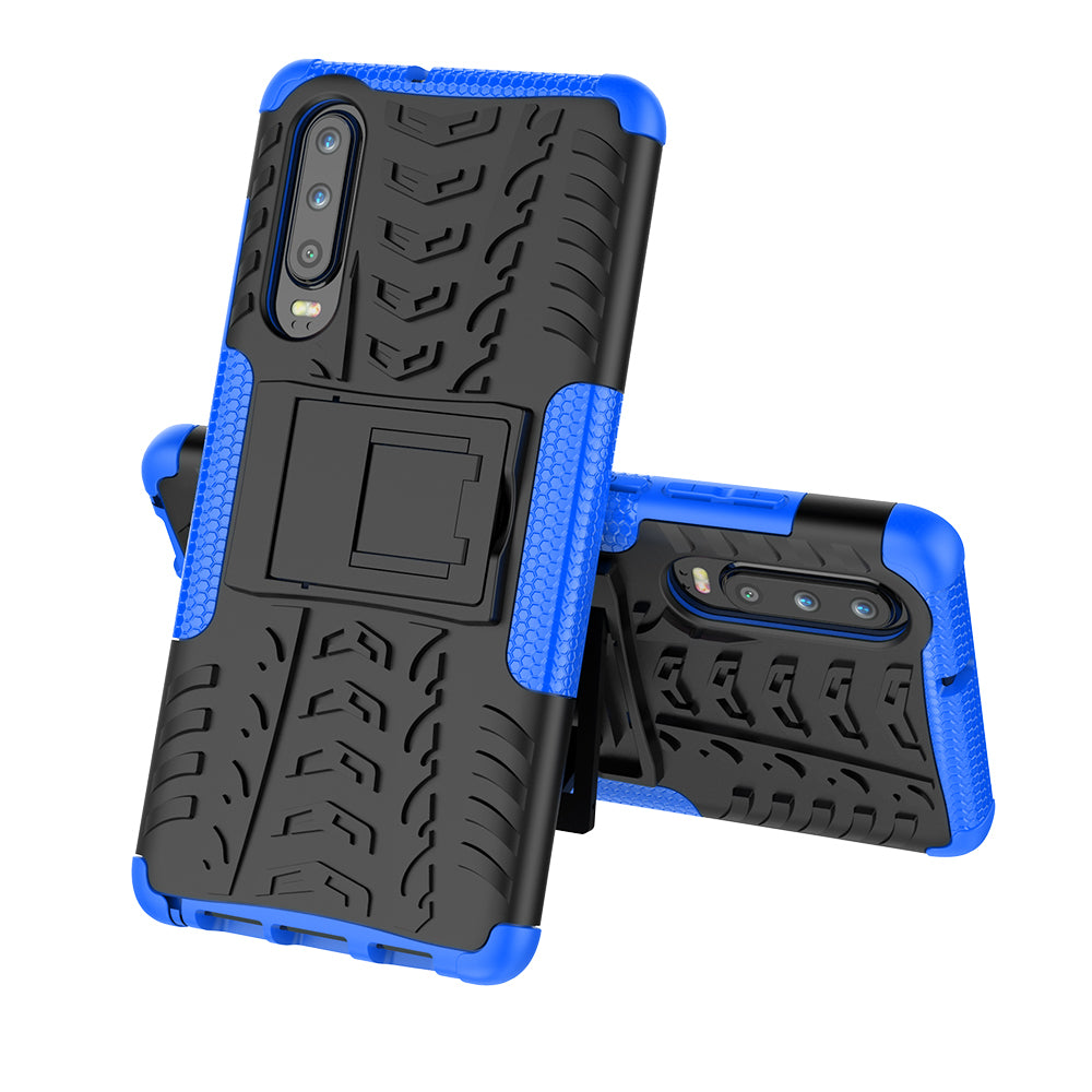 Anti-slip PC + TPU Hybrid Case with Kickstand for Huawei P30