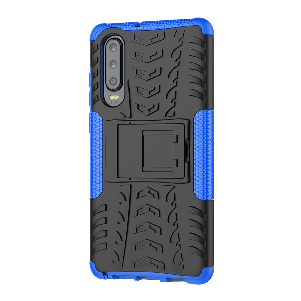 Anti-slip PC + TPU Hybrid Case with Kickstand for Huawei P30