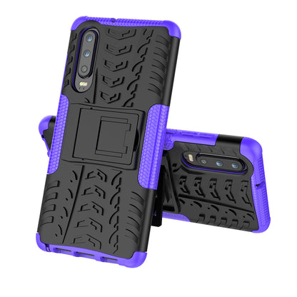Anti-slip PC + TPU Hybrid Case with Kickstand for Huawei P30