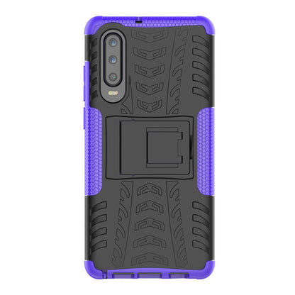 Anti-slip PC + TPU Hybrid Case with Kickstand for Huawei P30