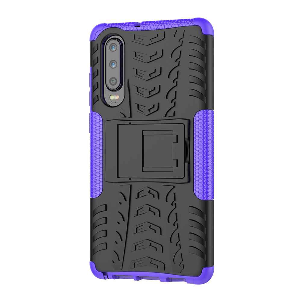 Anti-slip PC + TPU Hybrid Case with Kickstand for Huawei P30