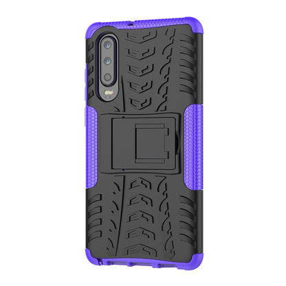 Anti-slip PC + TPU Hybrid Case with Kickstand for Huawei P30