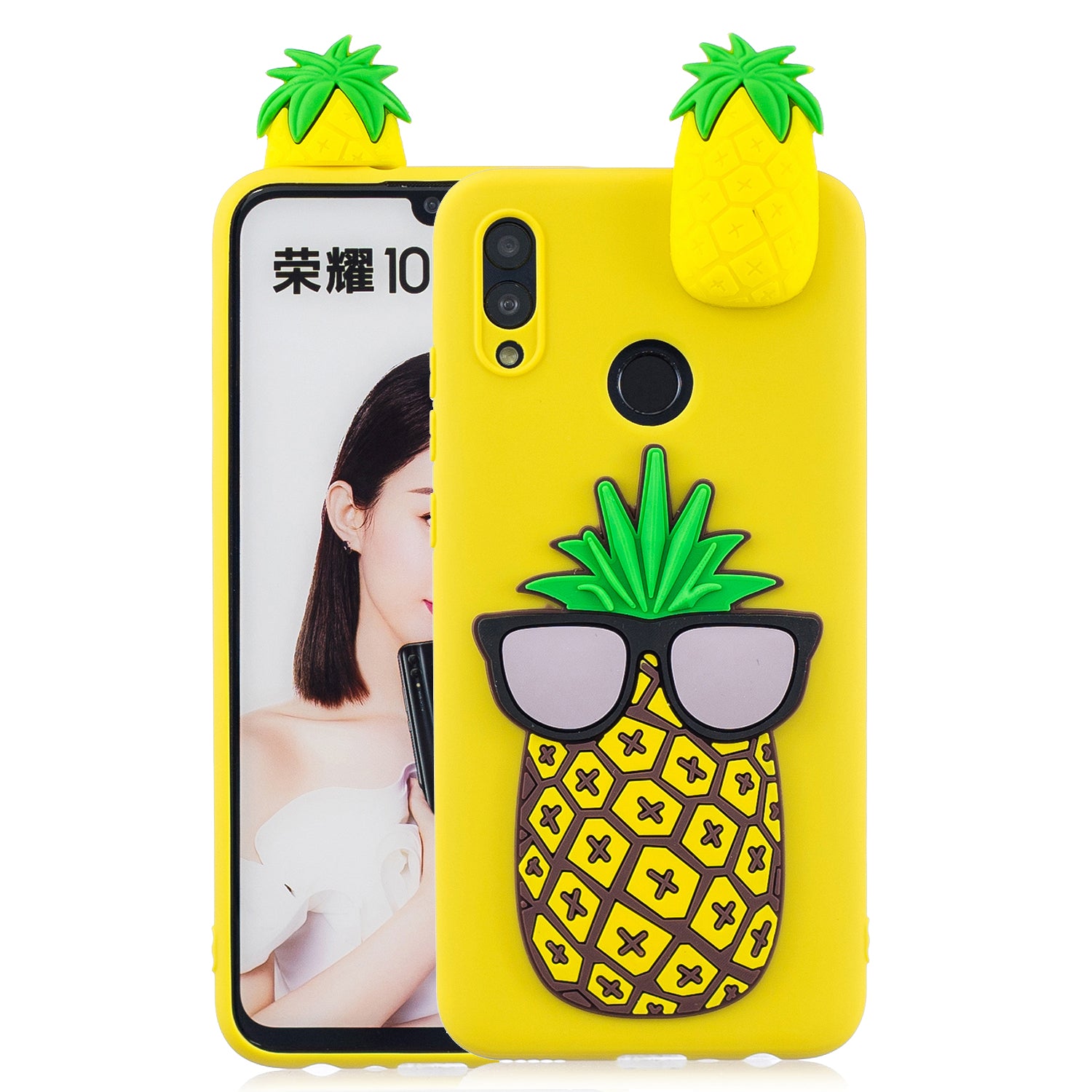 [3D Cute Doll] [Pattern Printing] TPU Gel Case for Huawei Honor 10 Lite / P Smart (2019)