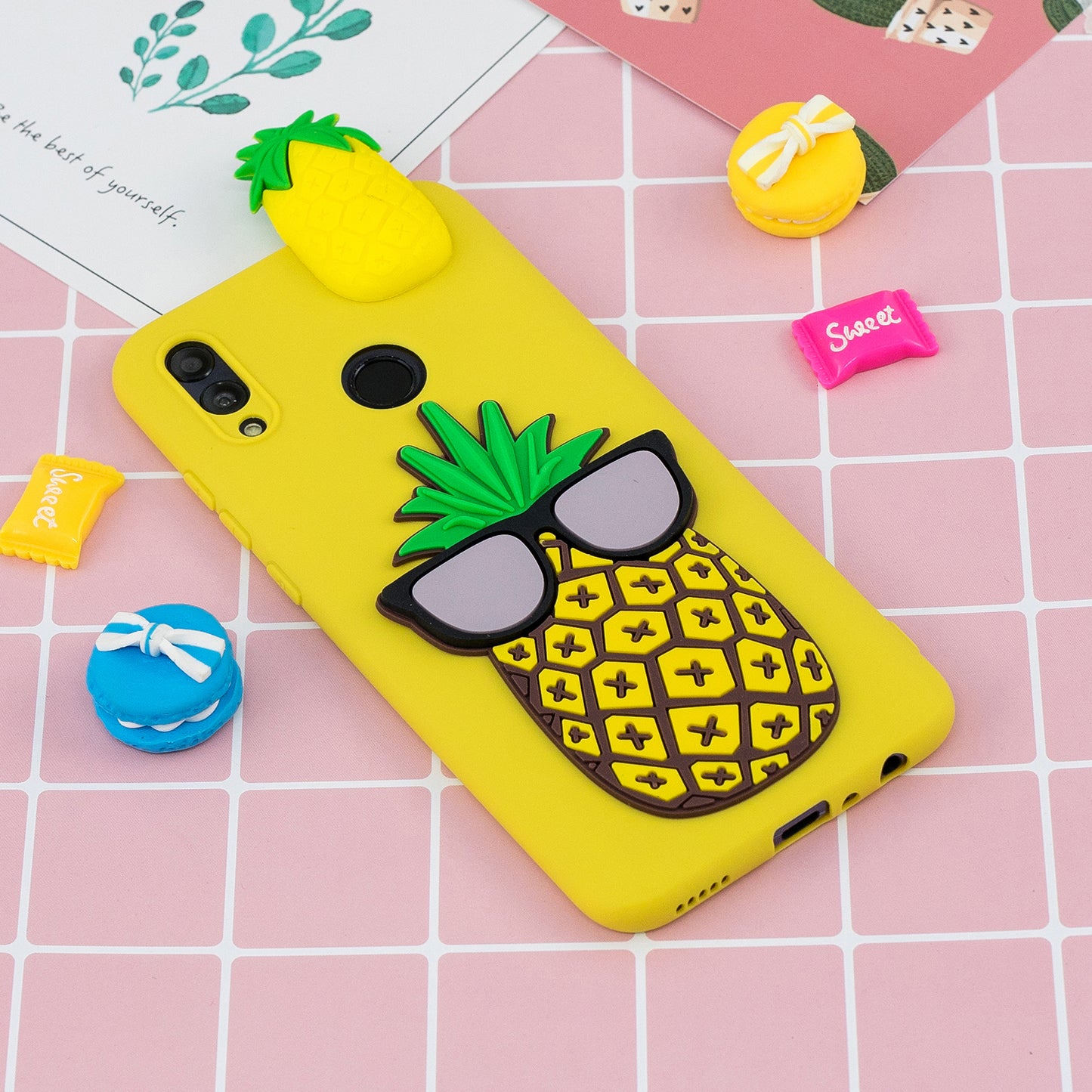 [3D Cute Doll] [Pattern Printing] TPU Gel Case for Huawei Honor 10 Lite / P Smart (2019)