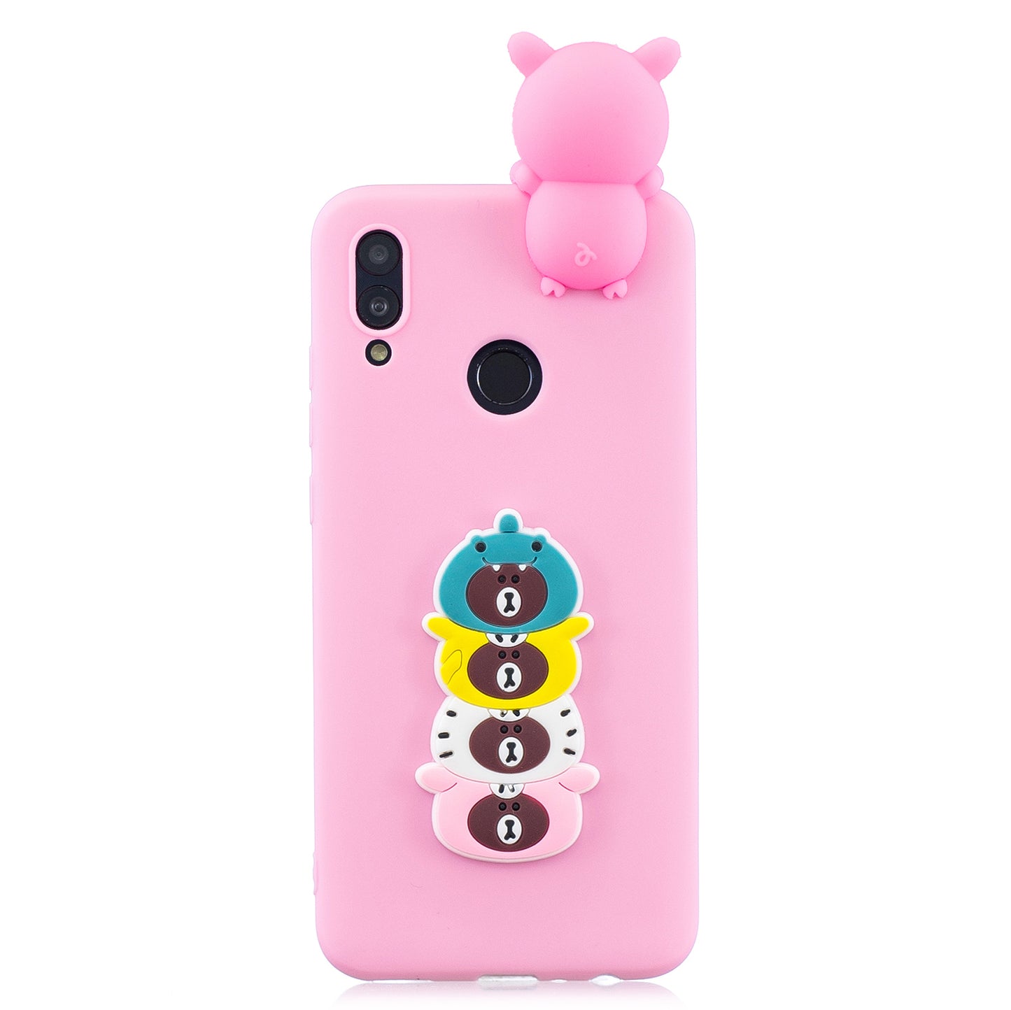 [3D Cute Doll] [Pattern Printing] TPU Gel Case for Huawei Honor 10 Lite / P Smart (2019)