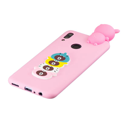 [3D Cute Doll] [Pattern Printing] TPU Gel Case for Huawei Honor 10 Lite / P Smart (2019)