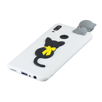 [3D Cute Doll] [Pattern Printing] TPU Gel Case for Huawei Honor 10 Lite / P Smart (2019)