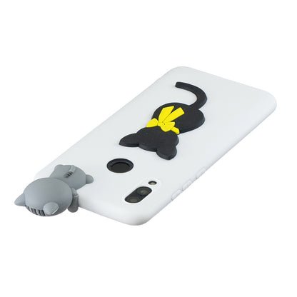 [3D Cute Doll] [Pattern Printing] TPU Gel Case for Huawei Honor 10 Lite / P Smart (2019)