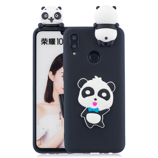 [3D Cute Doll] [Pattern Printing] TPU Gel Case for Huawei Honor 10 Lite / P Smart (2019)