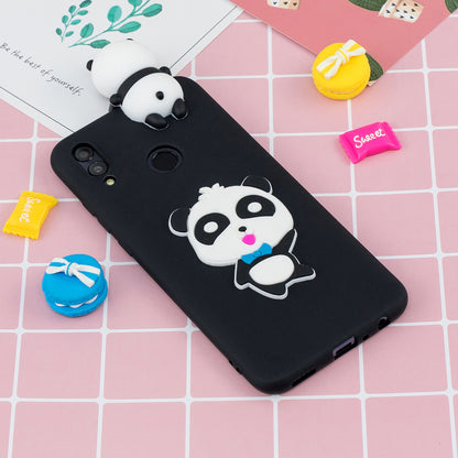 [3D Cute Doll] [Pattern Printing] TPU Gel Case for Huawei Honor 10 Lite / P Smart (2019)