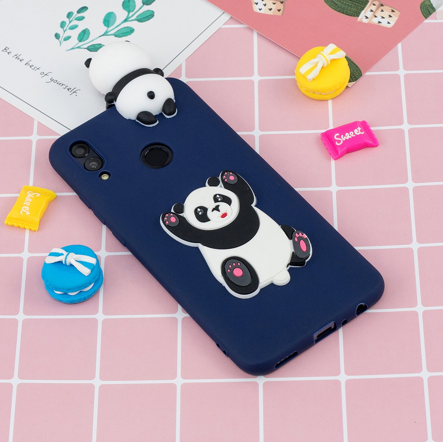[3D Cute Doll] [Pattern Printing] TPU Gel Case for Huawei Honor 10 Lite / P Smart (2019)