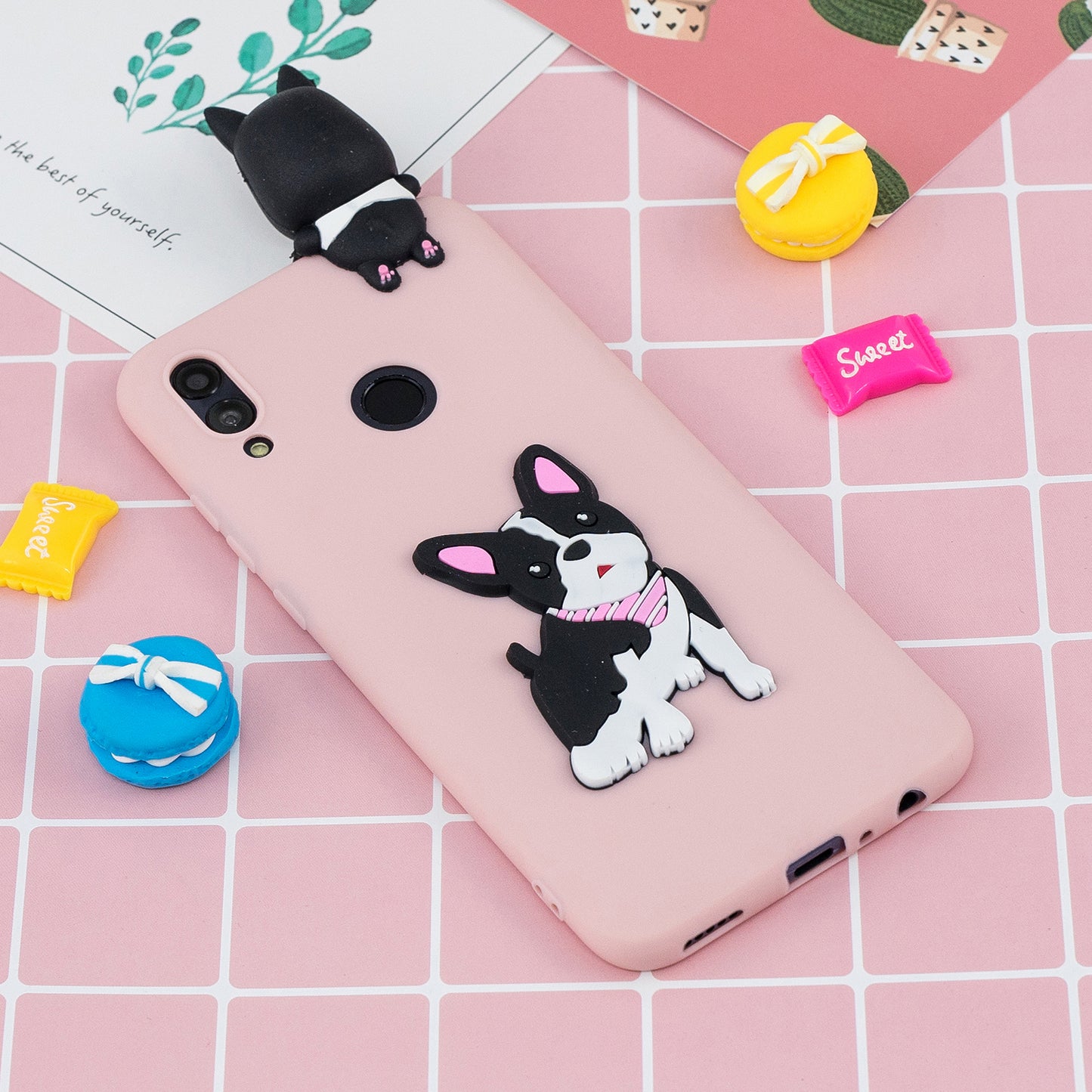 [3D Cute Doll] [Pattern Printing] TPU Gel Case for Huawei Honor 10 Lite / P Smart (2019)