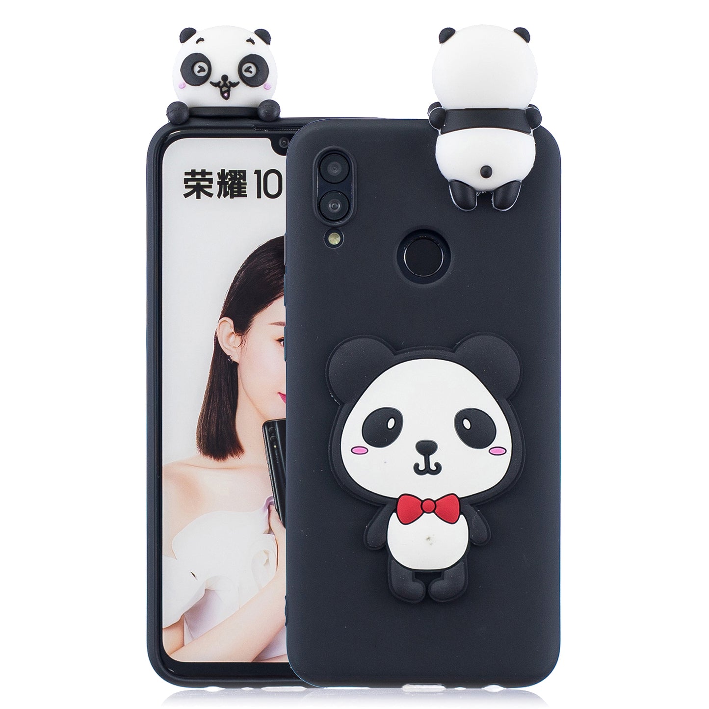 [3D Cute Doll] [Pattern Printing] TPU Gel Case for Huawei Honor 10 Lite / P Smart (2019)