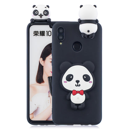 [3D Cute Doll] [Pattern Printing] TPU Gel Case for Huawei Honor 10 Lite / P Smart (2019)