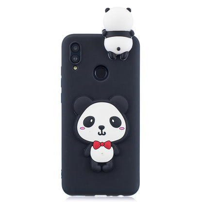 [3D Cute Doll] [Pattern Printing] TPU Gel Case for Huawei Honor 10 Lite / P Smart (2019)