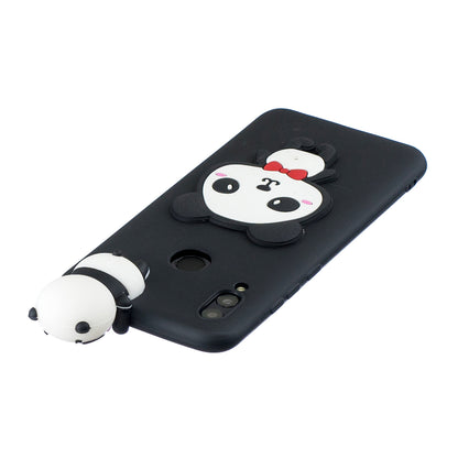 [3D Cute Doll] [Pattern Printing] TPU Gel Case for Huawei Honor 10 Lite / P Smart (2019)