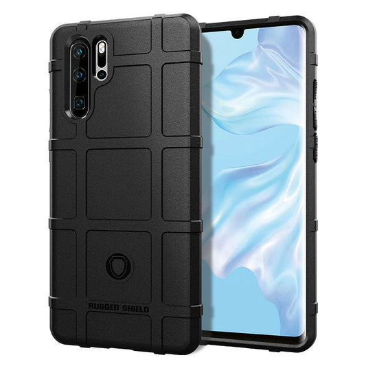 For Huawei P30 Pro Rugged Square Grid Texture TPU Protection Case