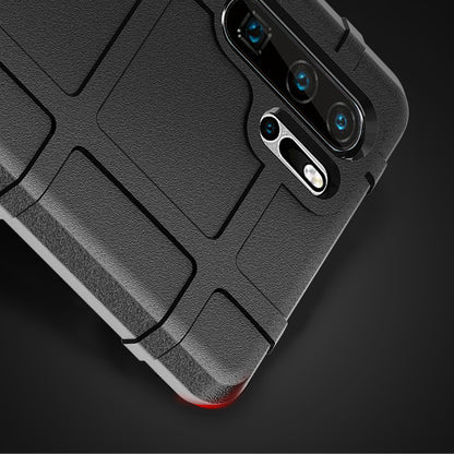 For Huawei P30 Pro Rugged Square Grid Texture TPU Protection Case
