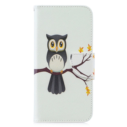 For Huawei P30 Lite Pattern Printing Leather Stand Wallet Case