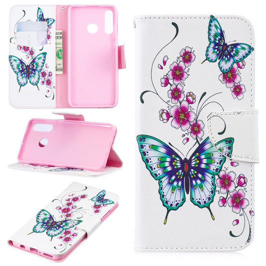 For Huawei P30 Lite Pattern Printing Leather Stand Wallet Case