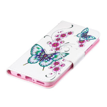 For Huawei P30 Lite Pattern Printing Leather Stand Wallet Case