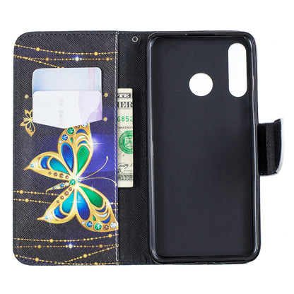 For Huawei P30 Lite Pattern Printing Leather Stand Wallet Case