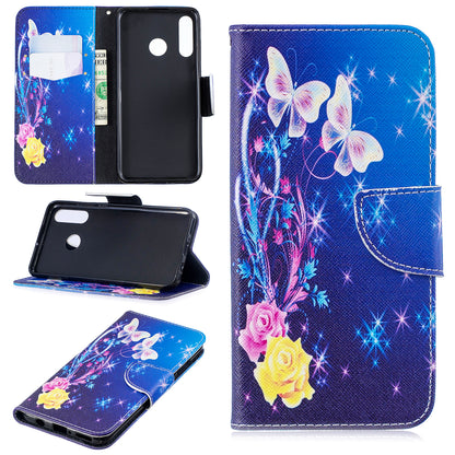 For Huawei P30 Lite Pattern Printing Leather Stand Wallet Case