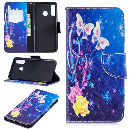 For Huawei P30 Lite Pattern Printing Leather Stand Wallet Case