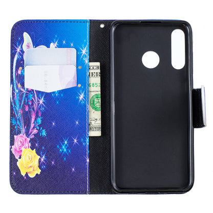 For Huawei P30 Lite Pattern Printing Leather Stand Wallet Case